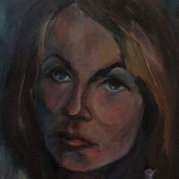 Ambiance 1 - Actress, oil on canvas, 30x40, 2018