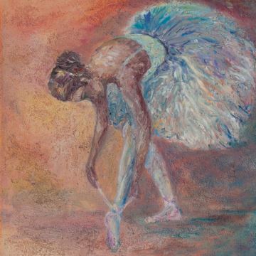 Baleta dejotāja, audekls/eļļa, 50x70, 2015