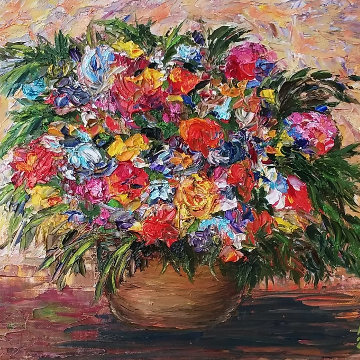 Flowers for Maria (in private collection), oil on canvas, 40x30, 2016