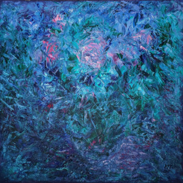 Ледяные Цветы, холст/акрил, 60x60, 2017
