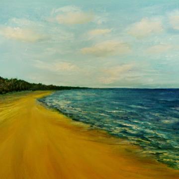 Jurmala (in private collection), oil on canvas, 40x30, 2015