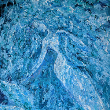 Mermaid, acryl on canvas, 50x70, 2017