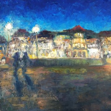 Once upon a Time in Sopot, oil on canvas, 70x50, 2020