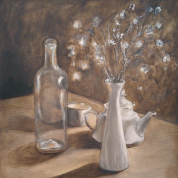 Still life with the Uttermost Camomiles, oil on canvas, 40x50, 2018