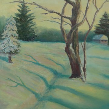 Winter Landscape, oil on canvas, 50x40, 2015